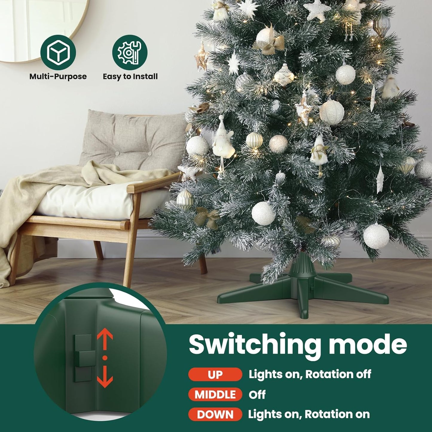 Rotating Christmas Tree Stand